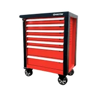 Carrinho de Ferramentas Fechado Starter Vermelho com 7 Gavetas 97X46X77CM King Tony 87B36-7BAR