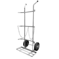 Carro de Transporte Cilindros Oxigenio/Acetileno Roda Macica 60X22X142CM Marcon TM48