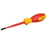 Chave de Fenda Haste Isolada 1000V VDE EN/IEC60900 CRV 4,5X100MM Bosch 1600A02NC2