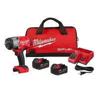 Chave de Impacto a Bateria 18V 1626NM Brushless Bolsa Carregador e 2 Baterias 5AH 1/2" 220V Milwaukee 2967-259