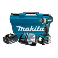Chave de Impacto a Bateria 18V 180NM Brushless Maleta Carregador e 2 Baterias 3AH 1/2" Bivolt Makita DTW181RFE