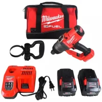 Chave de Impacto a Bateria 18V 2033NM Brushless Carregador Bolsa e 2 Baterias 8AH 1" 220V Milwaukee 2867-259