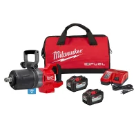 Chave de Impacto a Bateria 18V 2576NM Brushless Bolsa Carregador 2 Baterias 12AH 1" 220V Milwaukee 2868-22HD