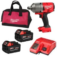 Chave de Impacto a Bateria 18V 298NM Brushless Bolsa Carregador e 2 Baterias 5AH 1/2" 220V Milwaukee 2759-259N