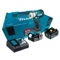 Chave de Impacto a Bateria 18V 330NM Brushless Maleta Carregador e 2 Baterias 5AH 1/2" Bivolt Makita DTW300RTJ