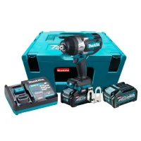 Chave de Impacto a Bateria 40V 1800NM Brushless Maleta Carregador 2 Baterias 4AH 3/4" Bivolt Makita TW001GM201