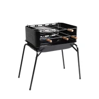 Churrasqueira de Aco Araguaia Com Grelha e 4 Espetos 72X44X75CM Mor 3007