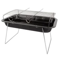 Churrasqueira de Aco Praiana Com 2 Espetos 41X28X25CM Mor 3003