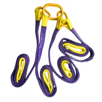 Cinta de Poliester Leg Roxa Com 4 Pernas Fator Seguranca 4:1 2,1TX1,5M Fita Cabo 30DB