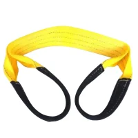 Cinta de Poliester Sling Amarela Com Protecao Fator Seguranca 7:1 3TX2M Fita Cabo 90DB