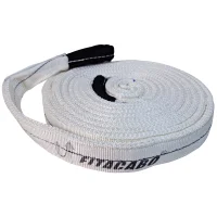 Cinta de Poliester Sling Tripla Branca Fator Seguranca 5:1 6TX6M Fita Cabo 100T