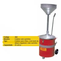 Coletor de Oleo com Carrinho 35L Jactoil 304