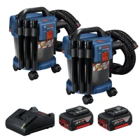 Combo Pague Menos Bosch 18V - Aspirador de Pó 10L + Aspirador de Pó 10L + 2 Baterias 18V 4ah e Carregador Bivolt BOSCH