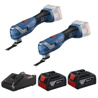 Combo Pague Menos Bosch 18V - Multicortadora Oscilante+Multicortadora Oscilante+2 Baterias 18V 4ah e Carregador Bivolt BOSCH