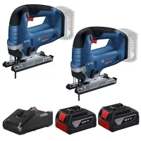 Combo Pague Menos Bosch 18V - Serra Tico-Tico 125mm + Serra Tico-Tico 125mm + 2 Baterias 18V 4ah e Carregador Bivolt BOSCH