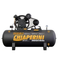 Compressor de Ar Alta Pressao 5HP 250 Litros 175 Libras 20PCM 220/380V TRIF Chiaperini CJ20+APV 250L