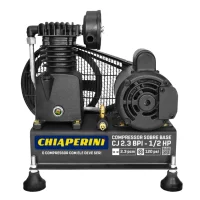 Compressor de Ar Baixa Pressao Para Poco Artesiano 1/2HP 120PSI 65L/MIN 2,3PCM Bivolt Chiaperini CJ 2.3BPI