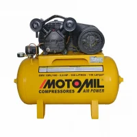 Compressor de Ar Media Pressao 2HP 100 Litros 140 Libras 10PCM 110V Motomil CMV-10PL/100A