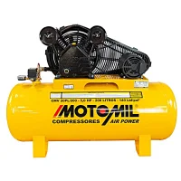 Compressor de Ar Media Pressao 5HP 200 Litros 140 Libras 20PCM 220/380V TRIF Motomil CMV-20PL/200