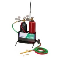 Conjunto de Solda e Corte Ppu-Gas Oxigenio e Acetileno com Garrafas Pequenas White Martins 201