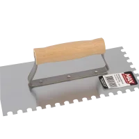 Desempenadeira de Aco Dentada Cabo de Madeira 255X120MM Max 19950