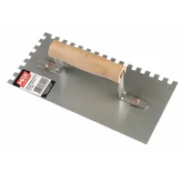 Desempenadeira de Aco Dentada Cabo de Madeira 255X120MM Max 19950