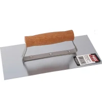 Desempenadeira de Aco Lisa Cabo de Madeira 255X120MM Max 19850