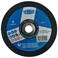 Disco de Corte Basic 2 Em 1 Para Metal 7X1/8X7/8" Tyrolit A30Q-BF