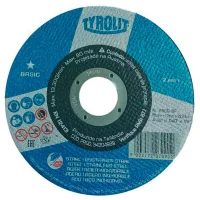 Disco de Corte para Inox 2 Em 1 Tyrolution Basic 4.1/2X0.04X7/8" Tyrolit A60-BF
