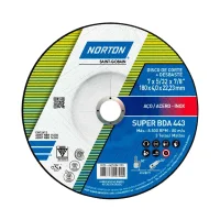 Disco de Corte e Desbaste Super Para Metal 7X5/32X7/8" Norton BDA443