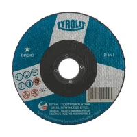 Disco de Corte para Inox 2em1 Cinza NEW Basic 4.1/2X0.04X7/8" Tyrolit A60Q-BF