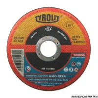 Disco de Corte Premium 2 Em 1 Para Inox e ACO Carbono 7X1/16X7/8" Tyrolit A46Q-BFXA