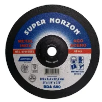 Disco de Desbaste Quantum Industrial para Metal 9X1/4X7/8" Norton BDA680