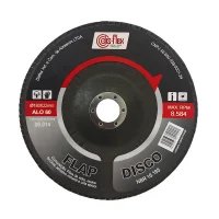 Disco de Lixa Flap Disc Curvo Prata G60-7X7/8" Disflex 09014