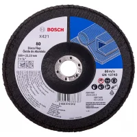 Disco de Lixa Flap Disc Curvo X421 G80-7X7/8" Bosch 2608619912