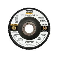 Disco de Lixa Flap Disc Curvo Zirconado G60-4.1/2X7/8" Graff 7090002
