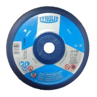 Disco de Lixa Flap Disc Grao 120 Basic Zirconado 7X7/8" Tyrolit ZA120Q-B