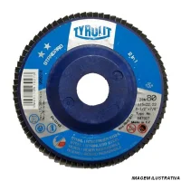 Disco de Lixa Flap Disc Standard Zirconado G60-4.1/2X7/8" Tyrolit ZA60B