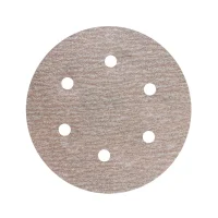 Disco de Lixa Velcro Ferro Seco Com Furo GRAO 180-6" Norton A275