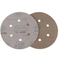 Disco de Lixa Velcro Ferro Seco Com Furo GRAO 400-6" Norton A275