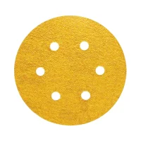 Disco de Lixa Velcro Ferro/Madeira Com Furo GRAO 80-6" Norton G125