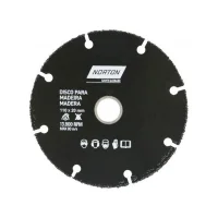 Disco de Corte de Tungstenio Para Madeira USO Em Serra Marmore 110X20MM Norton 69957315170