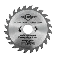 Disco de Serra Circular Widia 4.3/8X20X24D Brasfort 8232