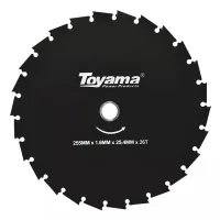 Disco de Serra para Rocadeira 255X25X26D Toyama TCB255252616