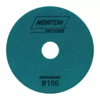 Disco Diamantado Flexivel Brilho Dagua Azul para Polimento de Granito Marmore e Outros G100-100MM Norton 70184607720