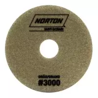 Disco Diamantado Flexivel Brilho Dagua Marrom para Polimento de Granito Marmore e Outros G3000-100MM Norton 70184607725