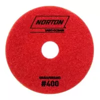 Disco Diamantado Flexivel Brilho Dagua Vermelho para Polimento de Granito Marmore e Outro G400-100MM Norton 70184607722