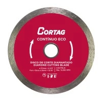 Disco Diamantado Liso Eco Para Ceramica Azulejo Telha e Tijolo Corte Umido 4.3/8"-110MM Cortag 61548