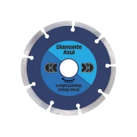 Disco Diamantado Segmentado Para Pisos Granito e Marmore Corte a Seco e Umido 4"-105MM Diamante Azul