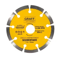 Disco Diamantado Segmentado 4.3/8"-110MM Graff 6850002